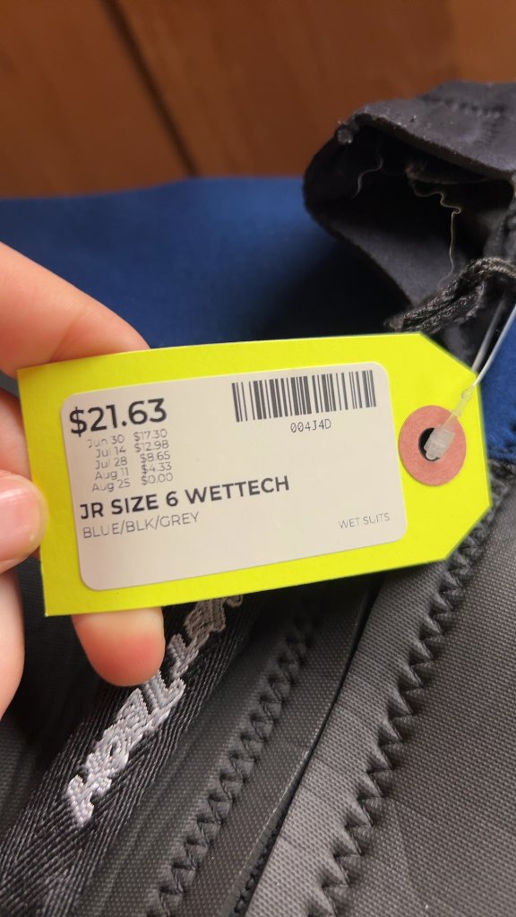 Wet Tech 2.0 Junior Wetsuit - Size 6