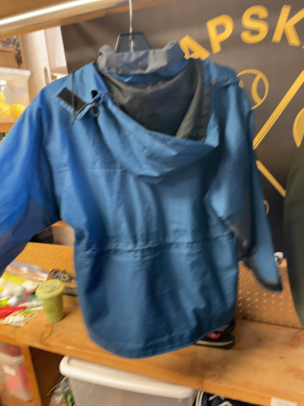 Wetskins Jacket Shell JR LARGE Dark Blue