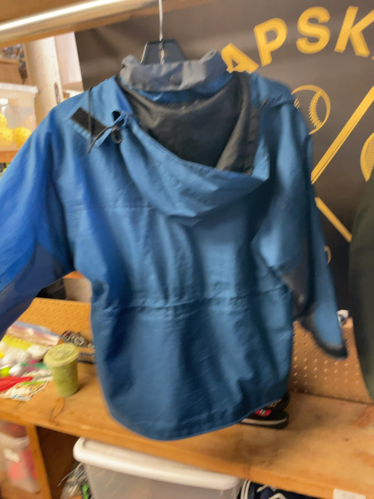 Wetskins Jacket Shell JR LARGE Dark Blue