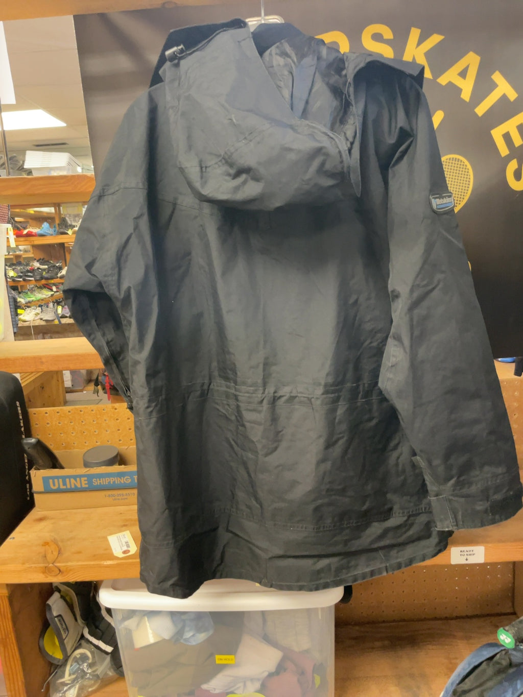 Wetskins Rain Jacket Size Small Black/Grey