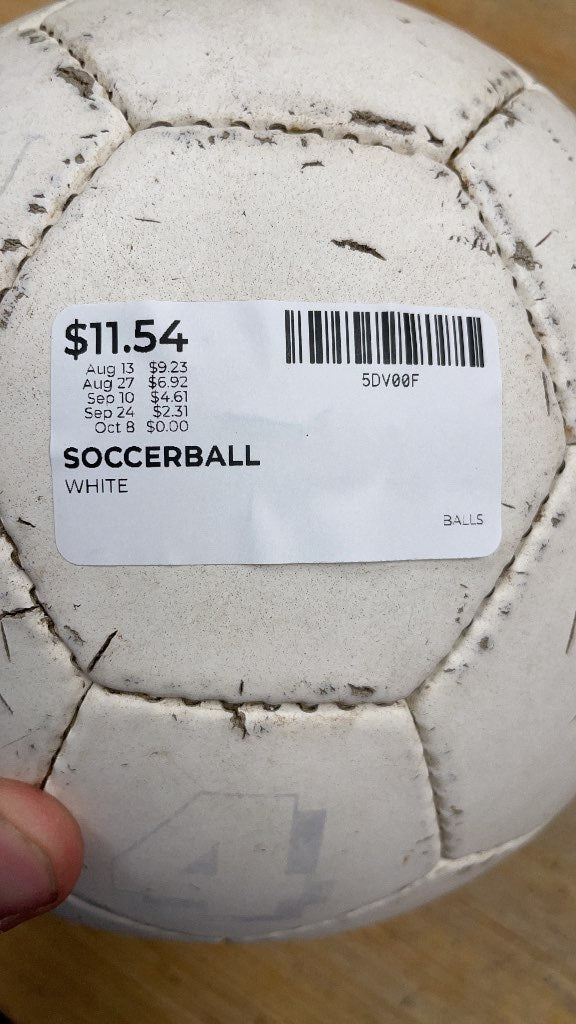 White Soccer Ball Size 4