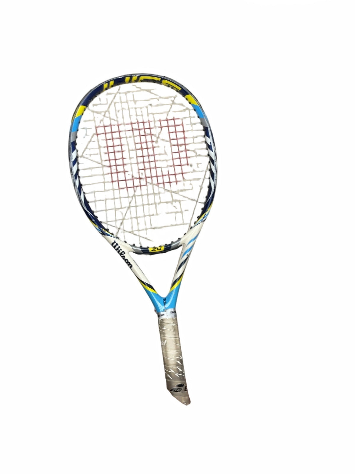 Wilson 24" Junior Tennis Racquet Blue/White/Yellow