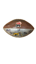 Wilson CFL Hamilton Tiger-Cats Autographed Football - Silver/Brown