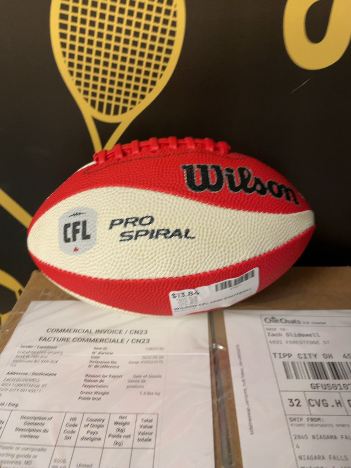 Wilson CFL Pro Spiral Mini Football