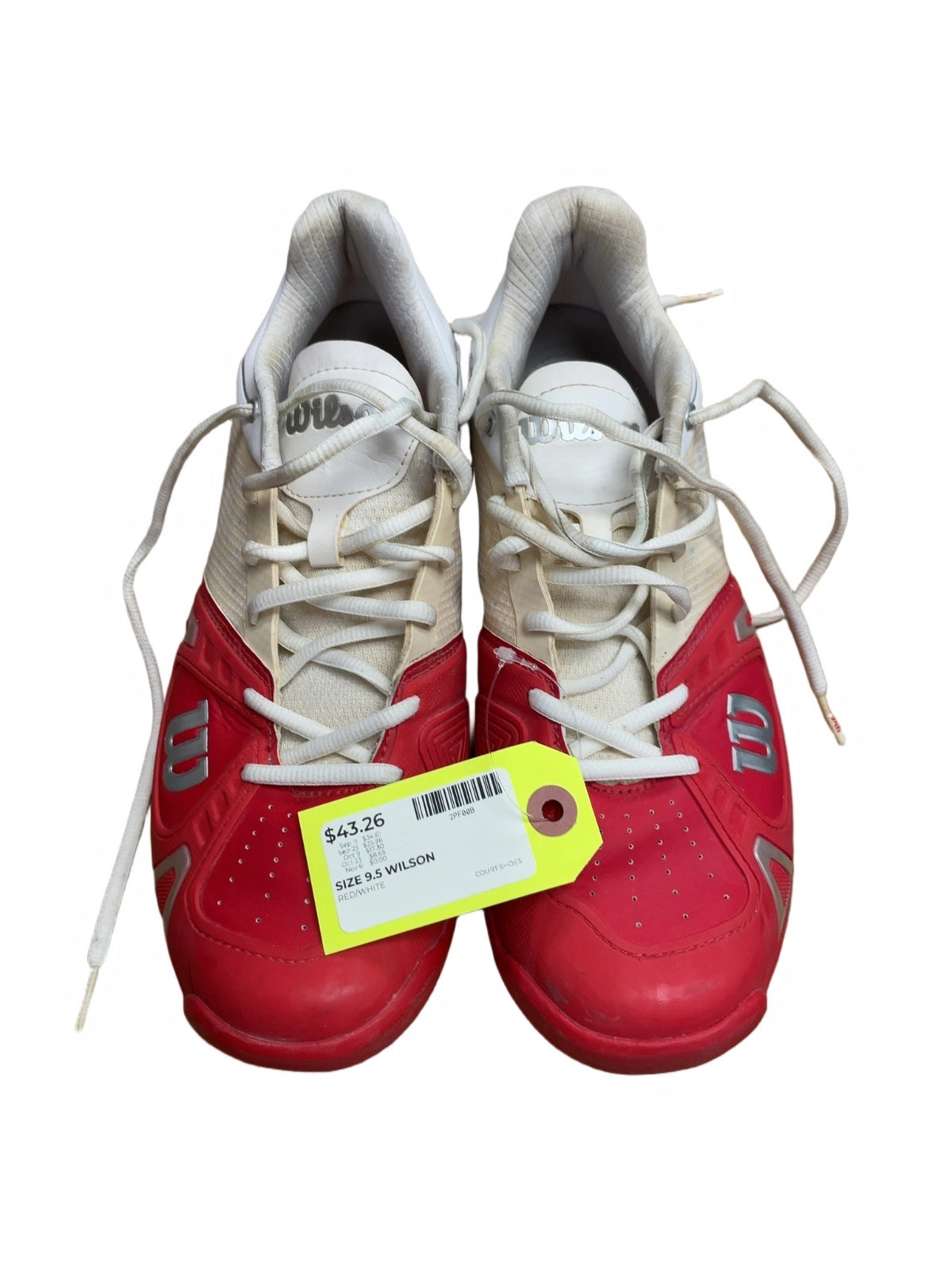 Wilson Court Shoes Size 9.5 Red/White