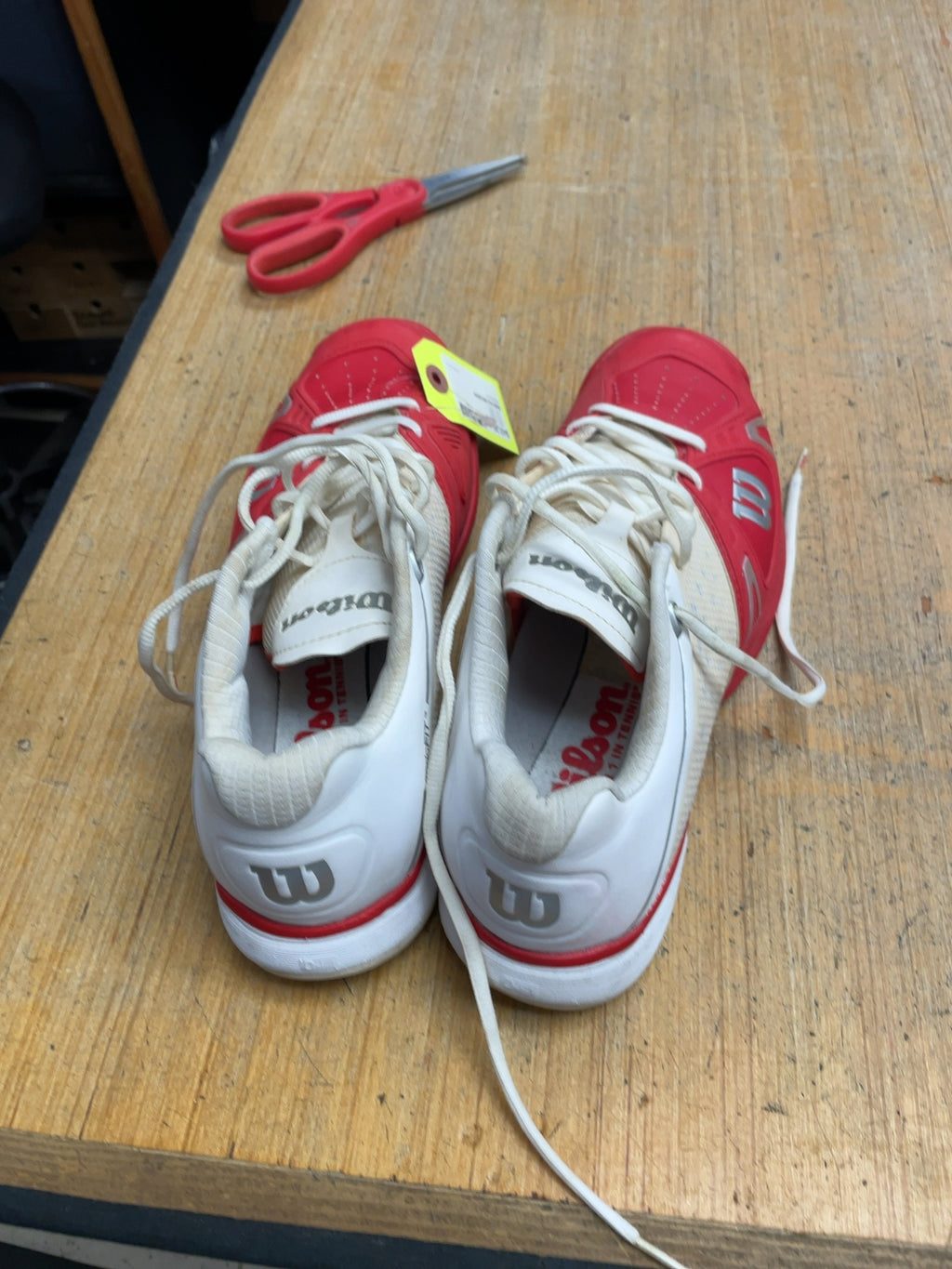 Wilson Court Shoes Size 9.5 Red/White