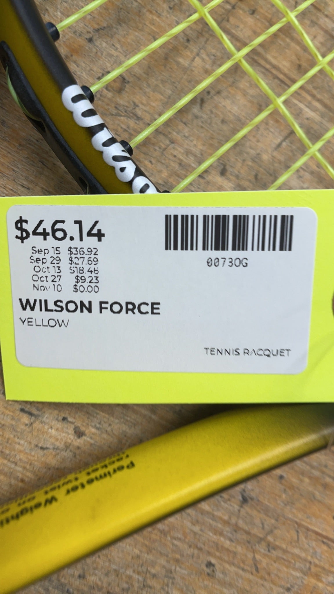 Wilson Graphite Force XSL 4 1/4 Tennis Racquet