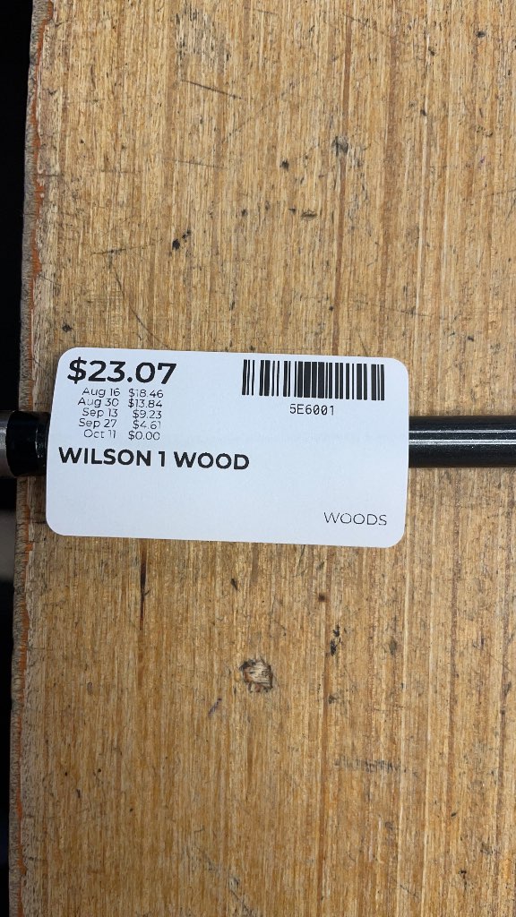 Wilson Invex Bi Metal 1 Wood Driver 9.0°
