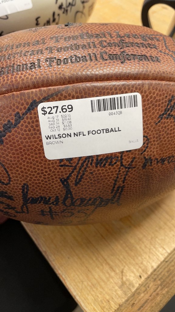 Wilson NFL Autographed Football