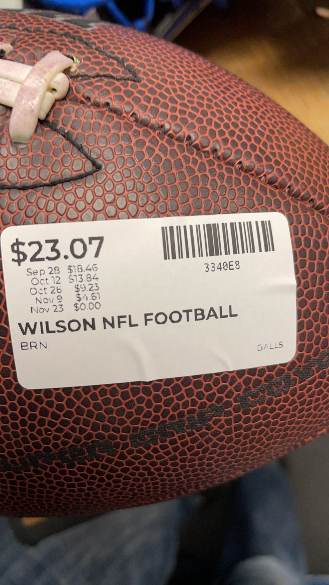 Wilson NFL Football Official Brown
