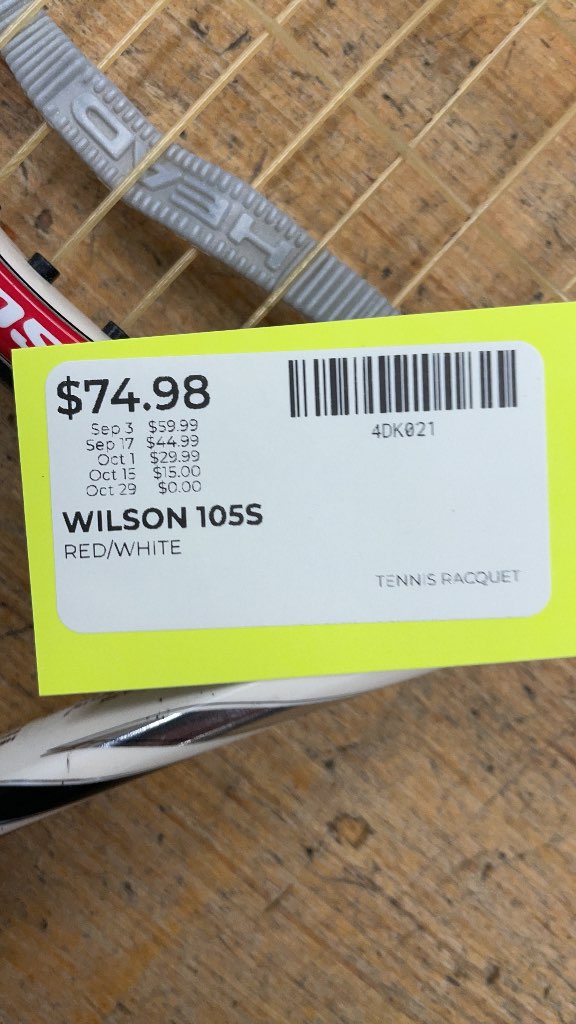 Wilson Steam 105S Tennis Racquet
