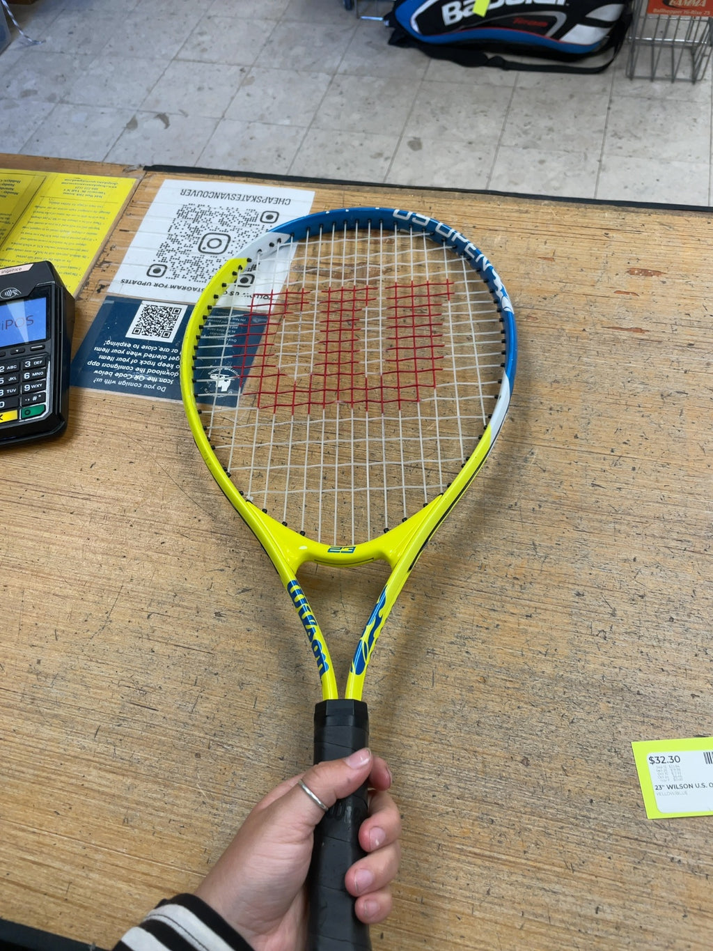 Wilson U.S. Open 23" Yellow/Blue Junior Tennis Racquet