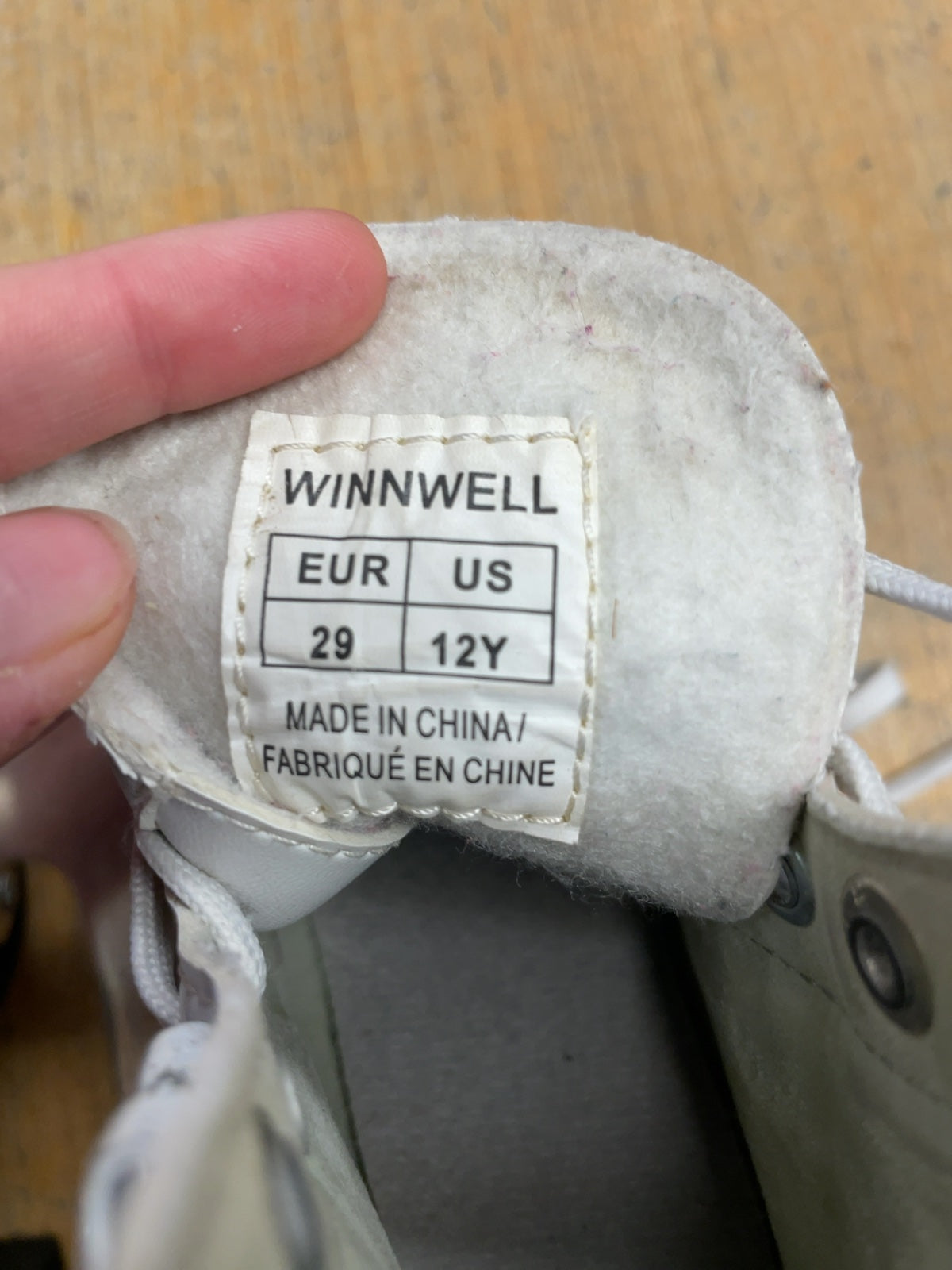 Winnwell Figure Skates Size 12C White