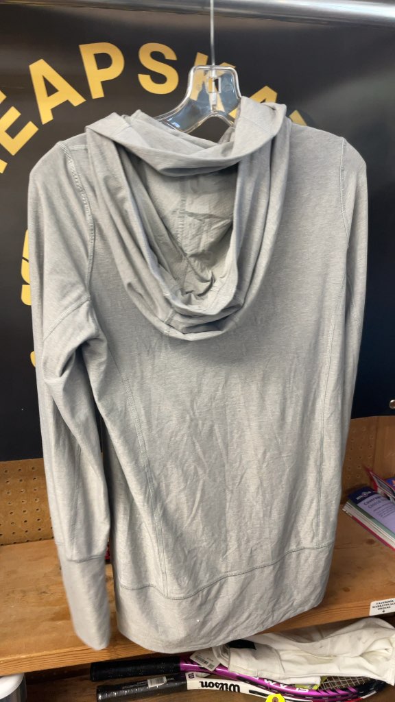 Women's Lululemon Grey Full-Zip Hoodie Jacket - Size 8