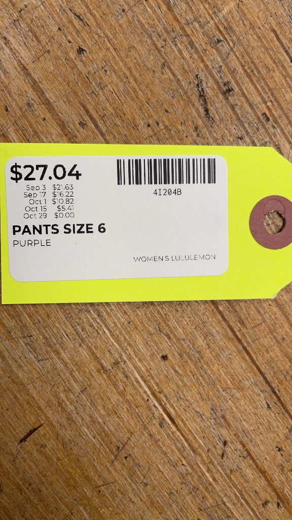 Women's Lululemon Purple Leopard Print Leggings size 6