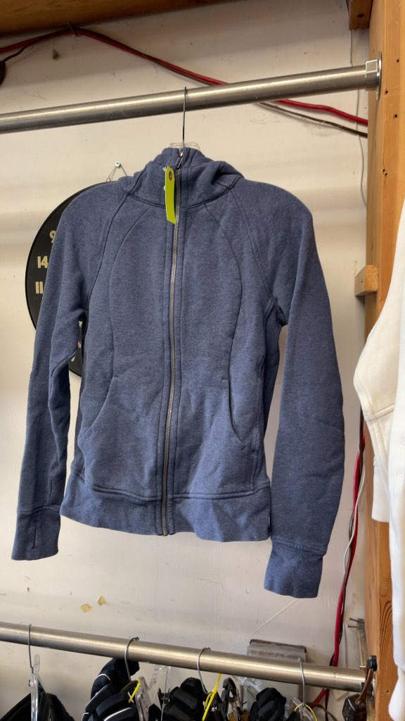 Women's Lululemon Scuba Full-Zip Hoodie - Blue - Size 6
