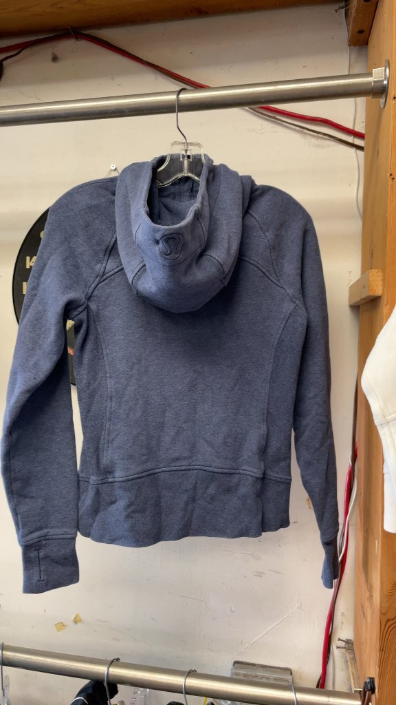 Women's Lululemon Scuba Full-Zip Hoodie - Blue - Size 6