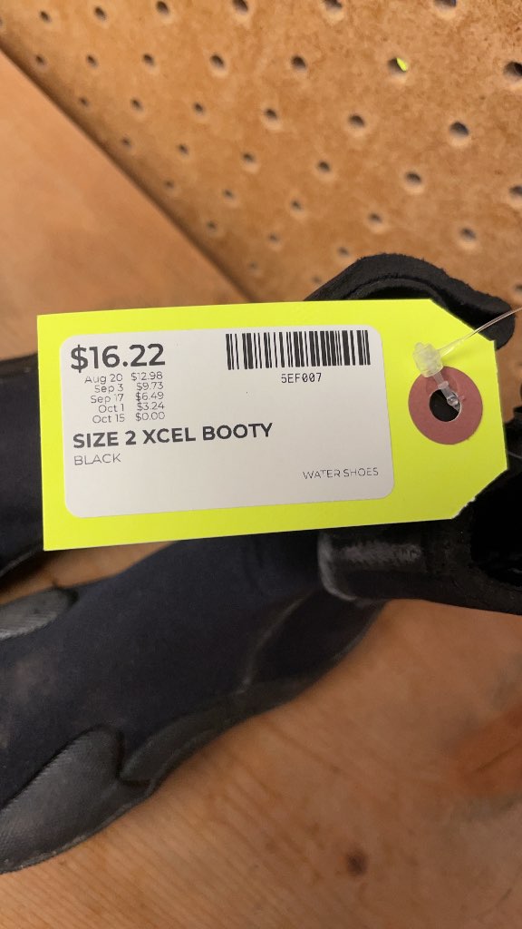 XCEL Explorer Water Booties Size 2