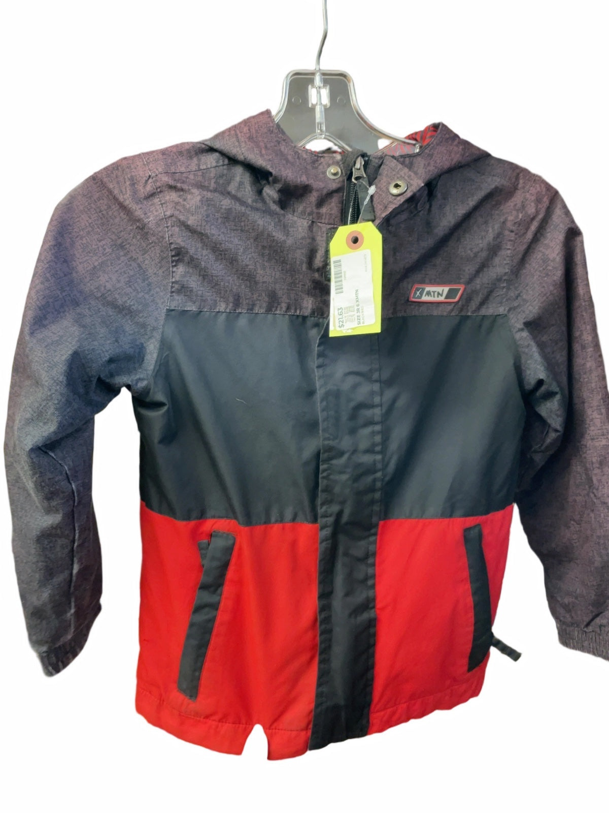 XMTN Rain Jacket JR 6 Black/Red
