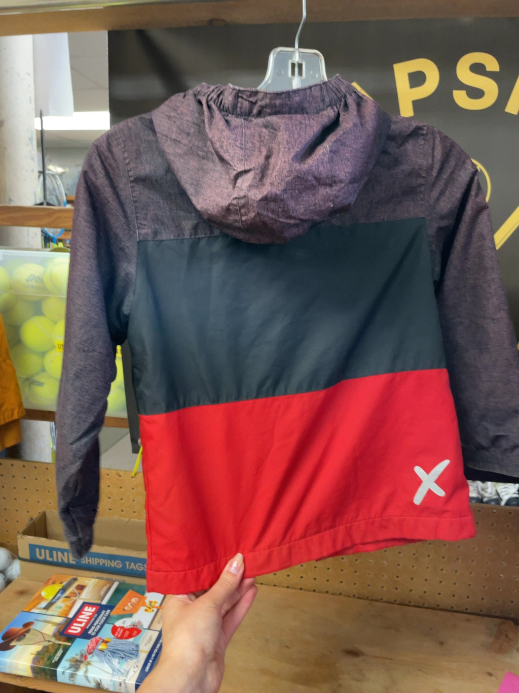 XMTN Rain Jacket JR 6 Black/Red