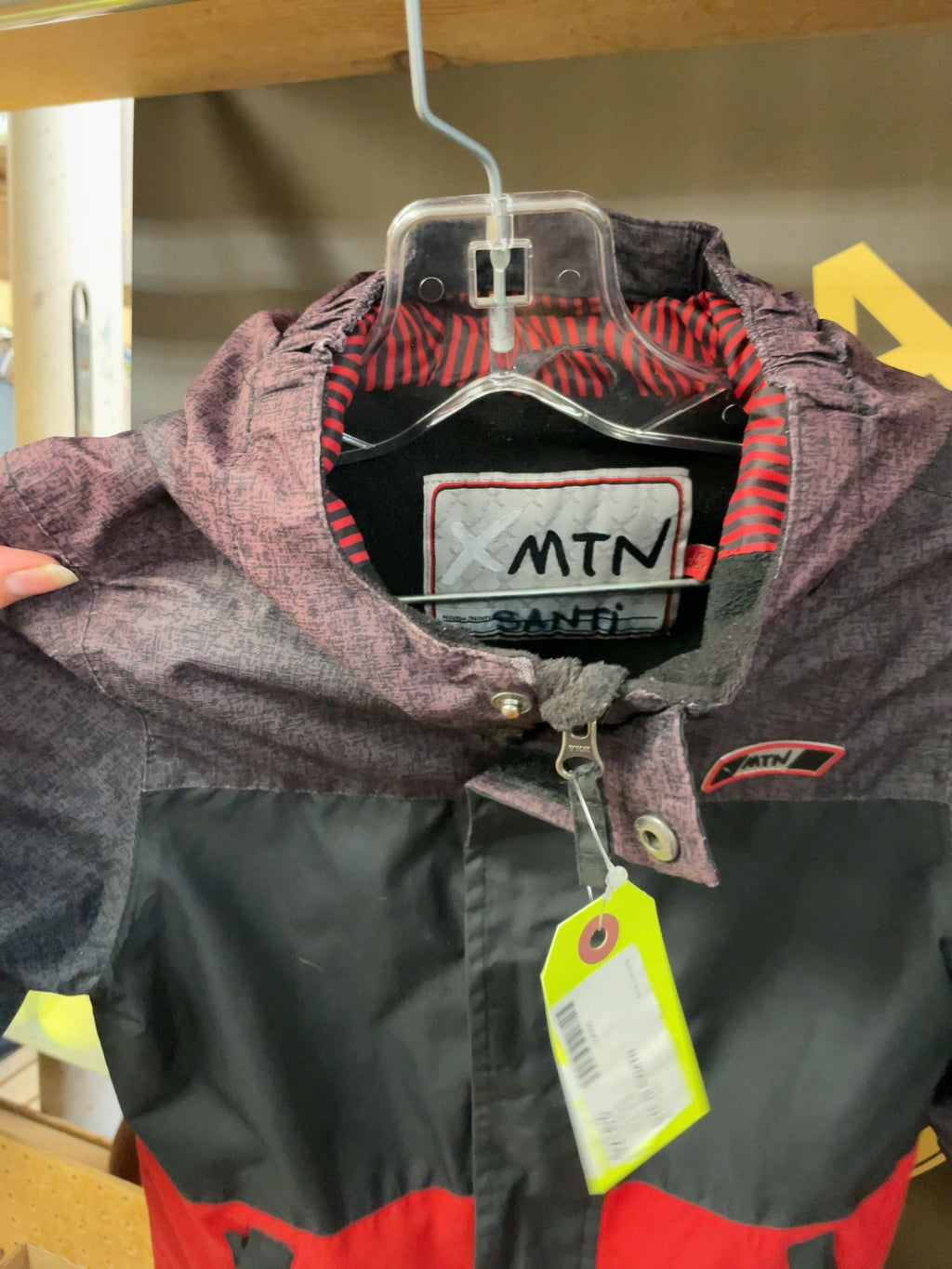 XMTN Rain Jacket JR 6 Black/Red