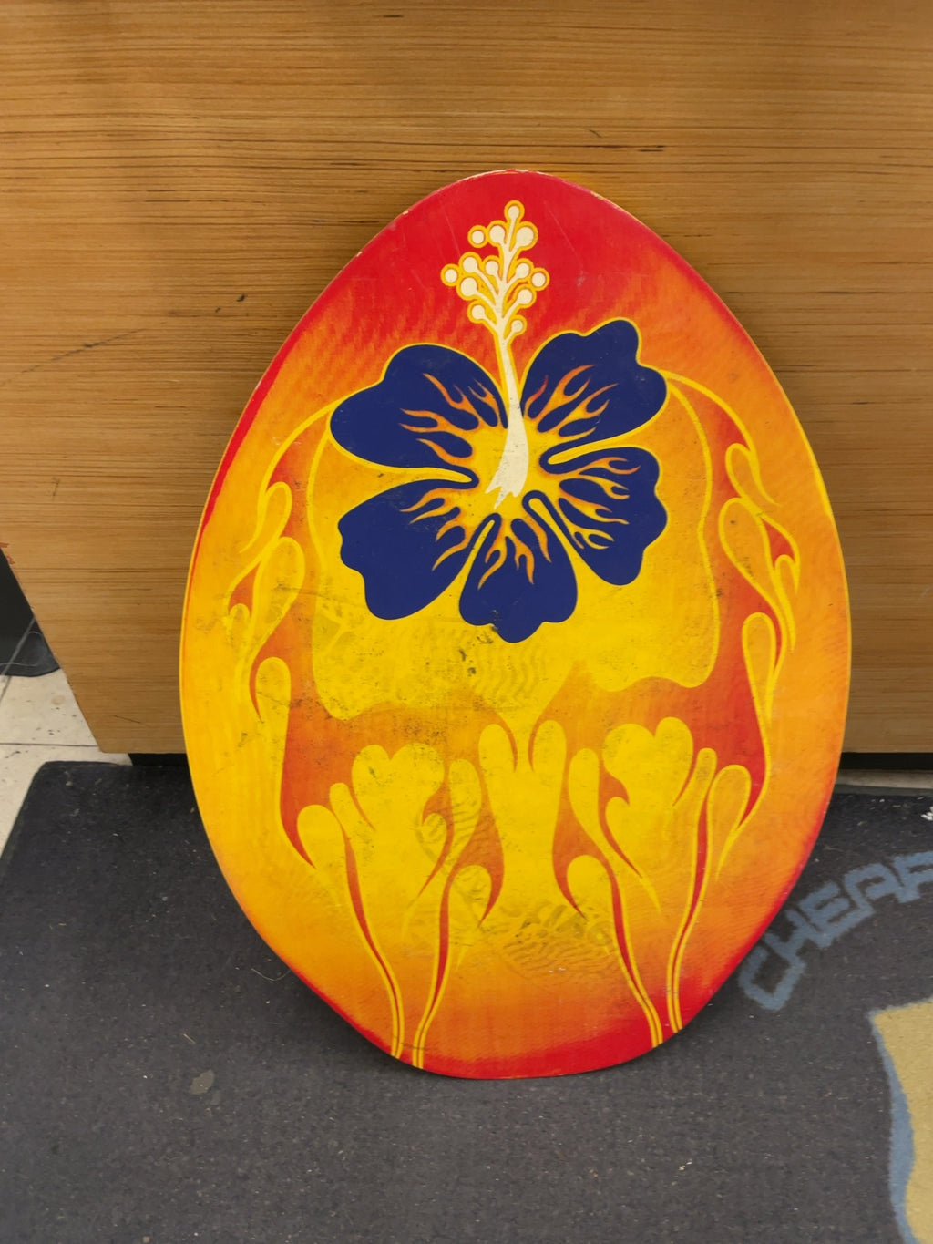 Yellow/Floral Skimboard