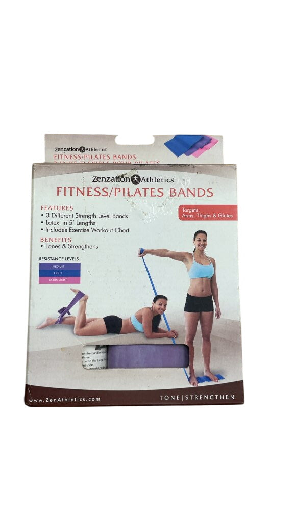 Zenzation Athletics Fitness/Pilates Resistance Bands - 3 Pack