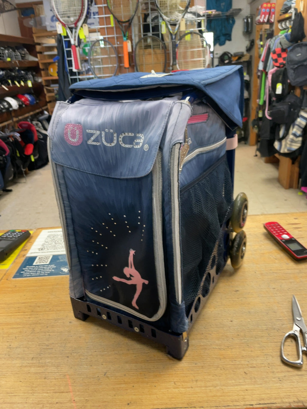Zuca Figure Skating Roller Backpack Blue