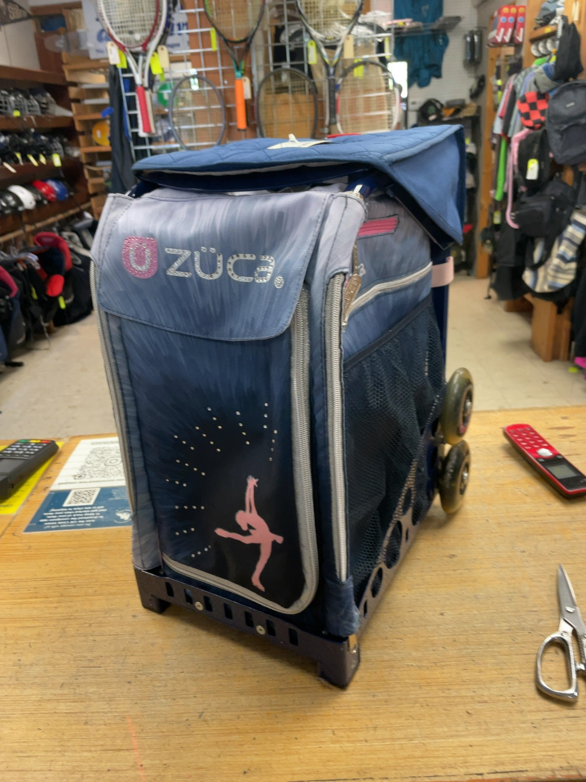 Zuca Figure Skating Roller Backpack Blue
