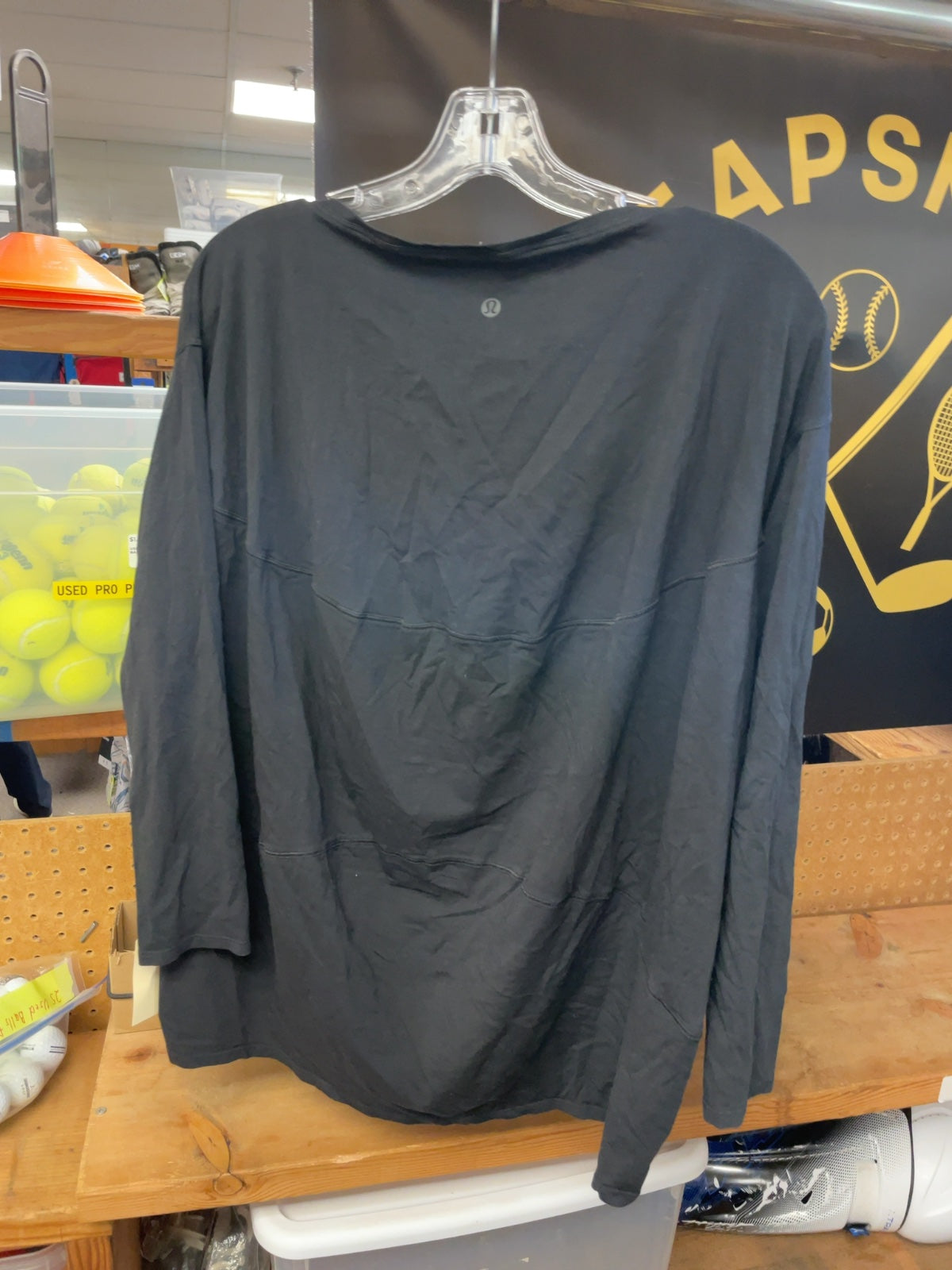 Lululemon Long Sleeve Shirt Size 12 Black