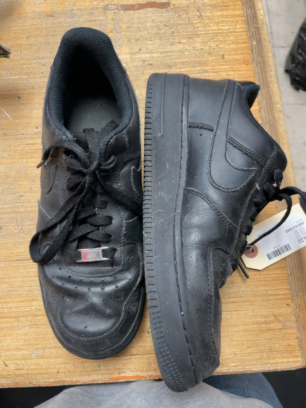 Nike Air Force 1 Low Size 8.5 Black Sneakers