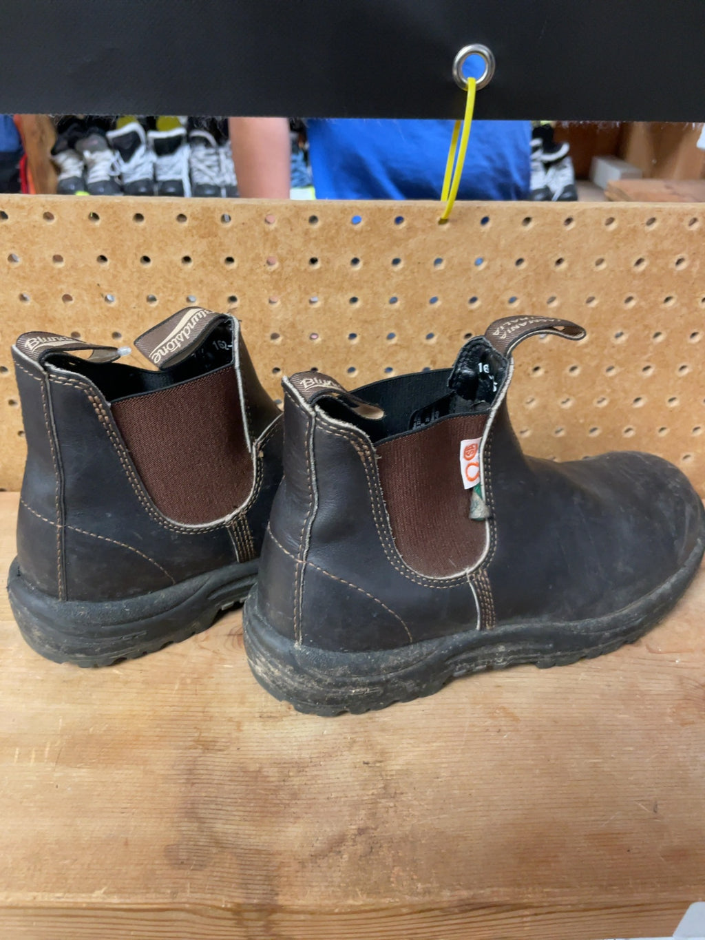 Blundstone CSA Work Boots Size 7.5 Brown Chelsea Boots