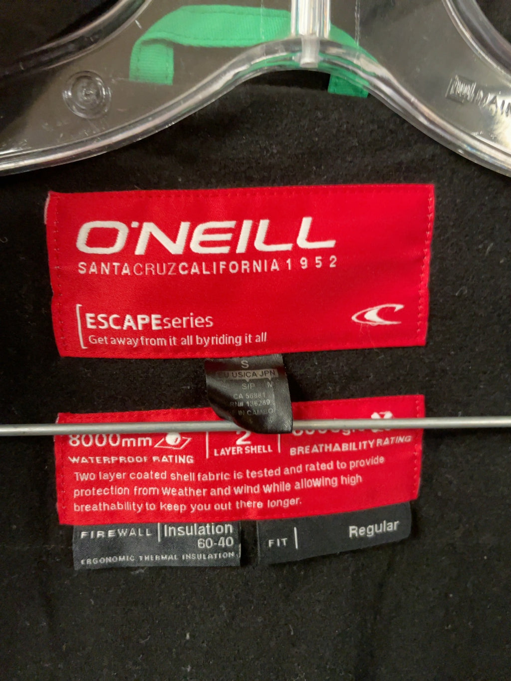 O'Neill Escape Series Ski Jacket Size S