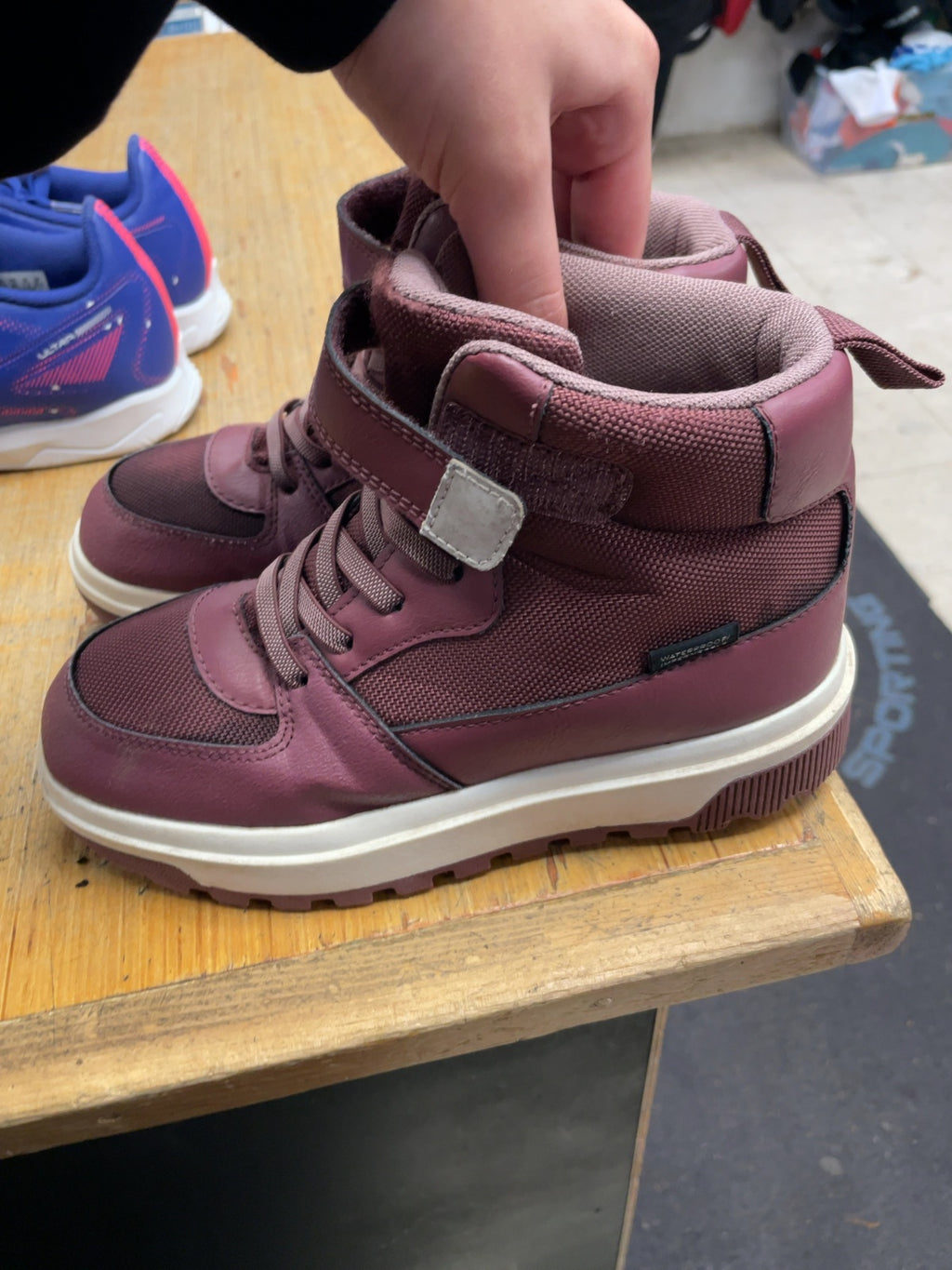 H&M High-Top Winter Boots Size 3.5 Purple