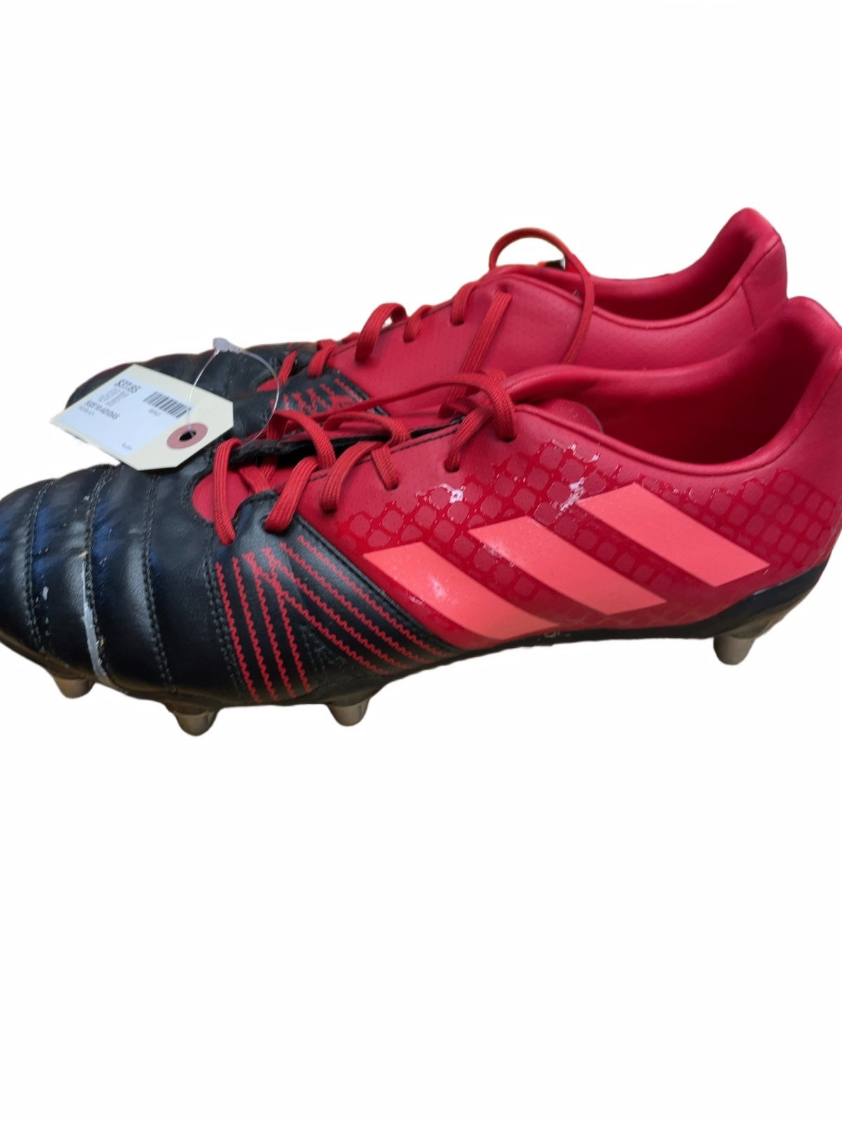 Adidas Rugby Cleats Size 10 Red/Black
