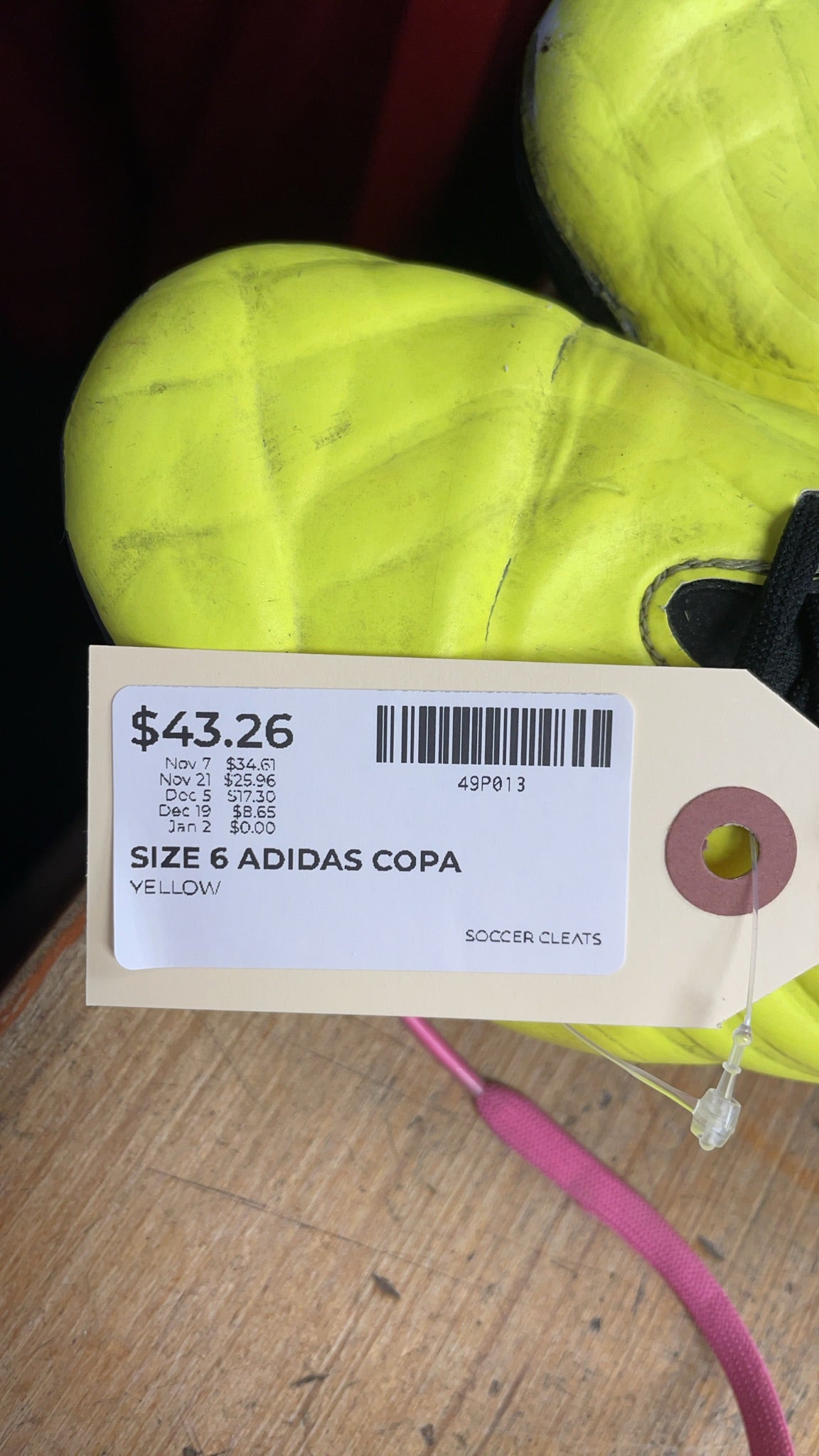 adidas Copa Size 6 Soccer Cleats