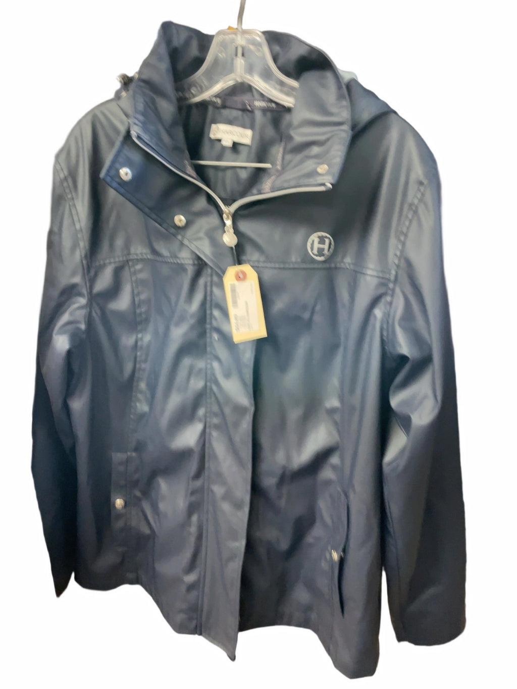 Harcour Hooded Rain Jacket Shell Size XL Navy