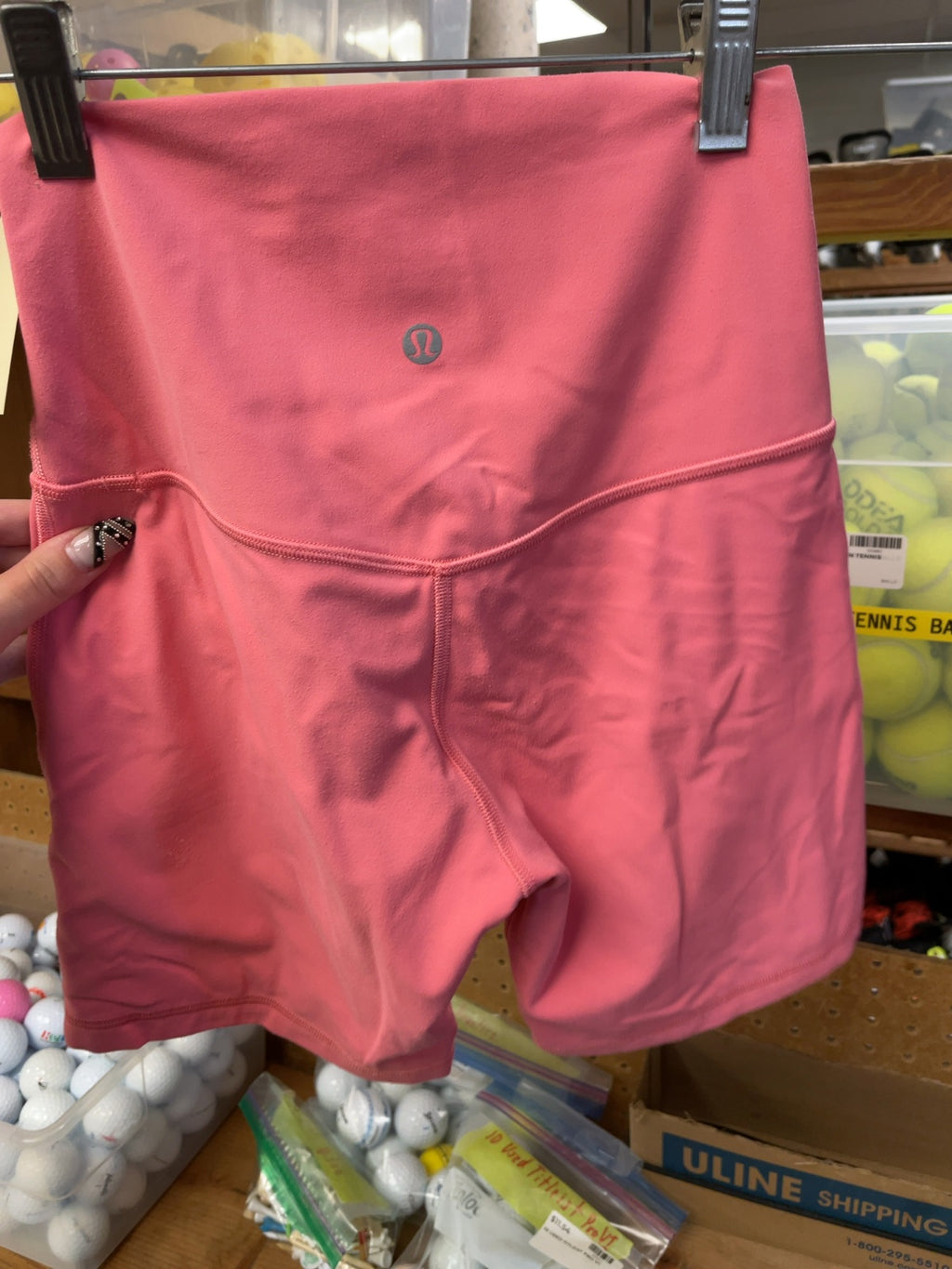 Lululemon Align High-Rise Biker Shorts Size 4 Pink