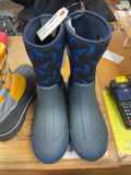 Unbranded Dinosaur Waterproof Rain Boots Size 4 Grey/Blue