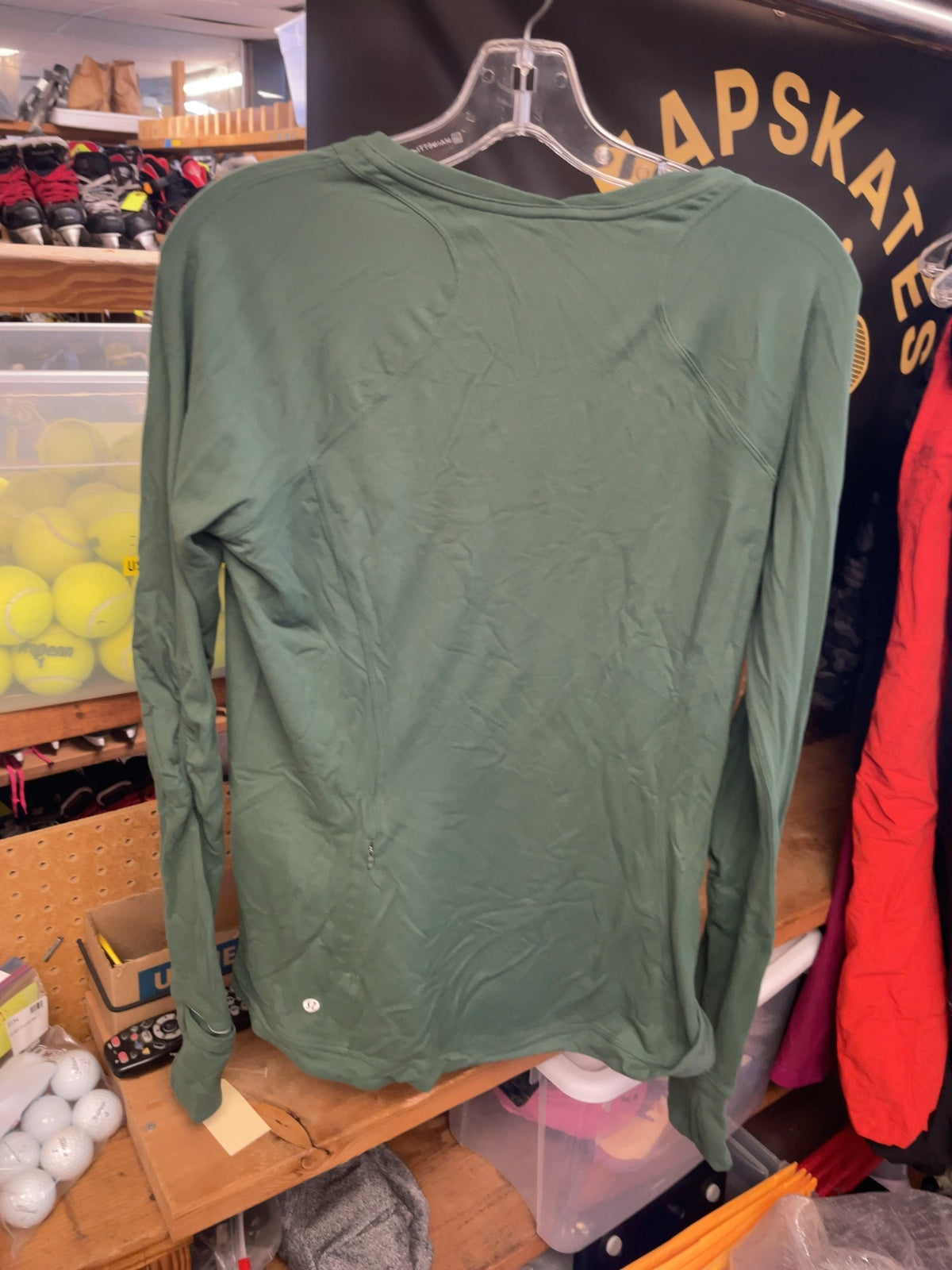 Lululemon Women's Long Sleeve Top Size 12 Green