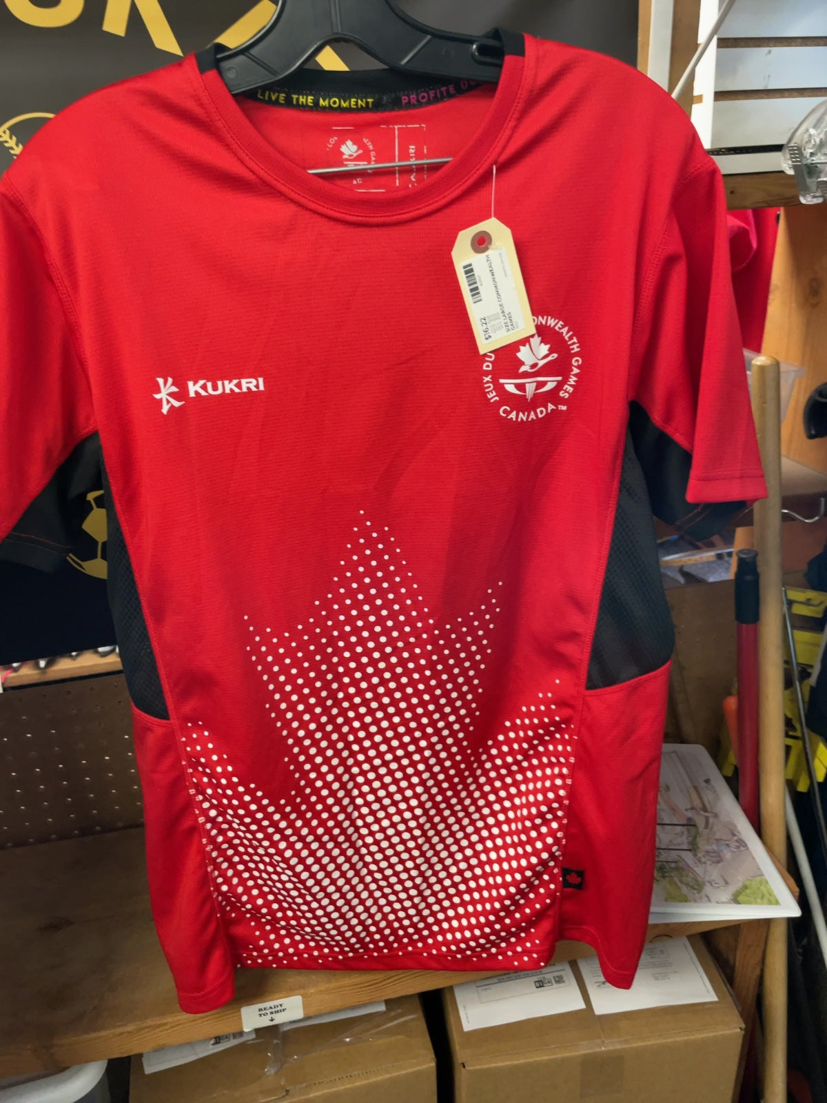 Kukri Gold Coast 2018 Commonwealth Games Canada T-Shirt Size L