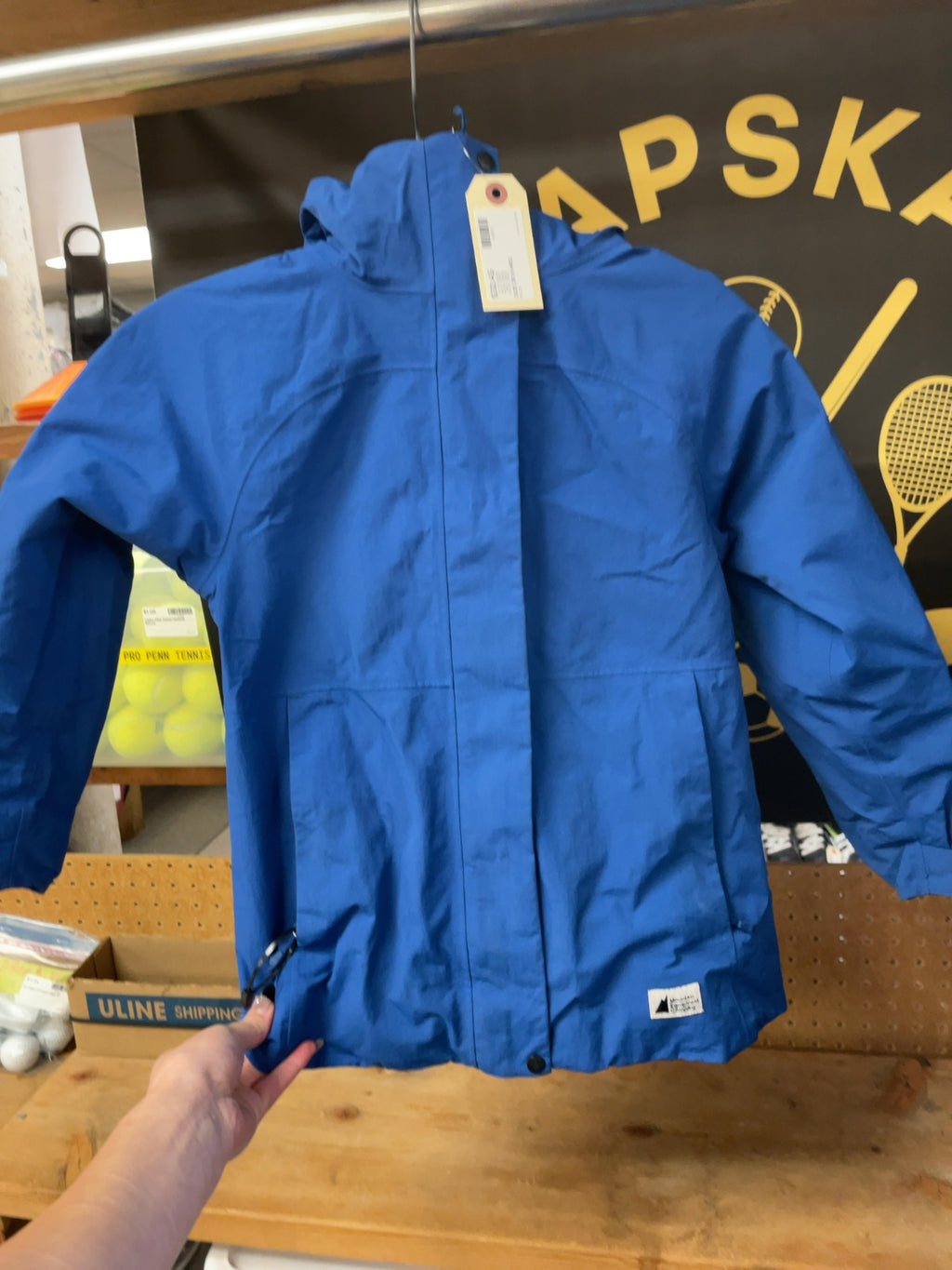 Mountain Equipment Company Size 8 Youth Recco Rain Jacket Blue