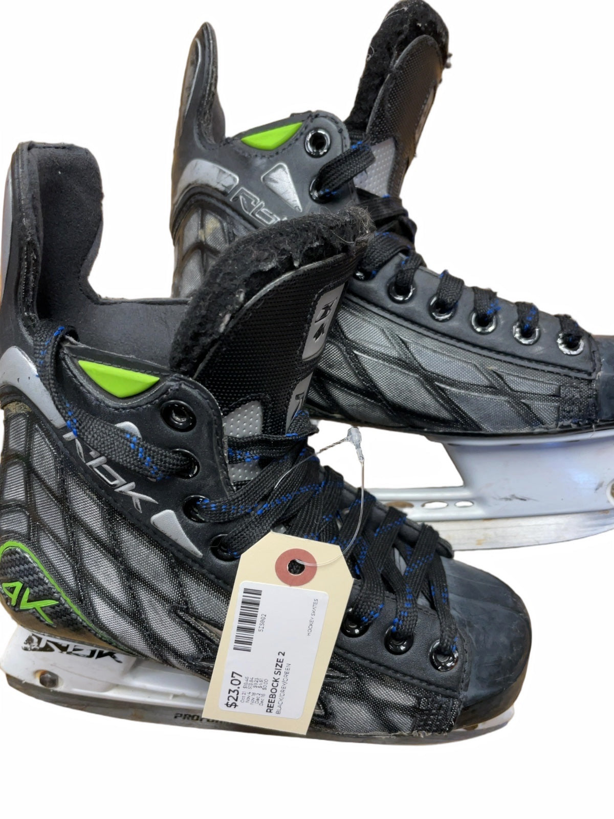Reebok 4K Size 2 Hockey Skates