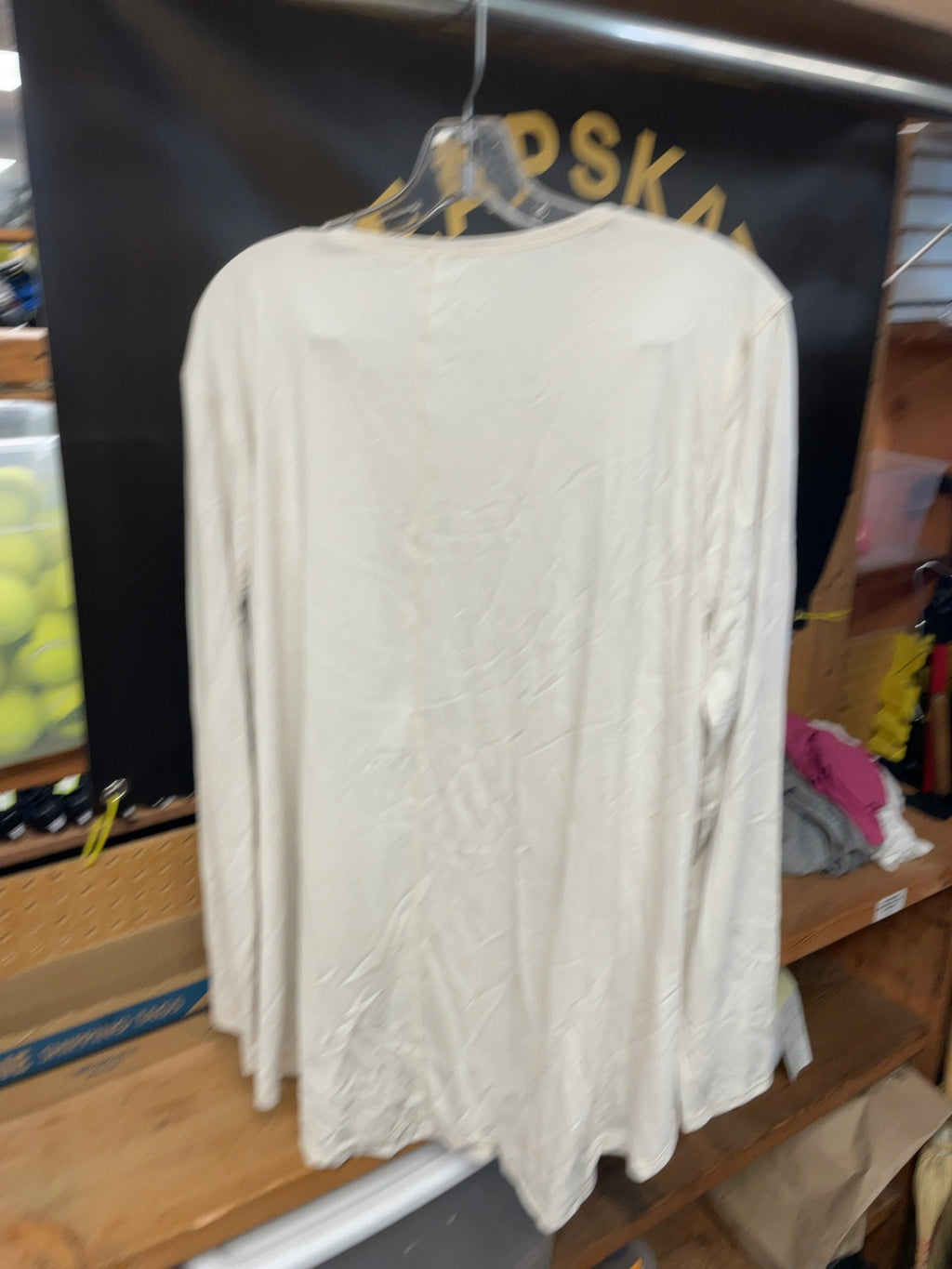 Lululemon Back in Action Long Sleeve Shirt Size 12 Cream