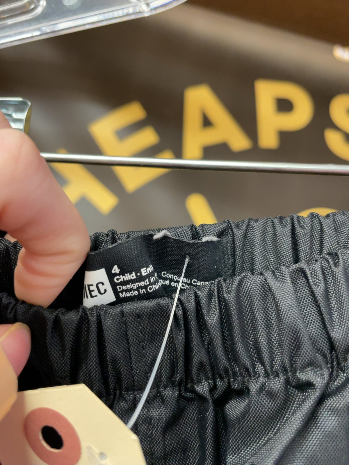 MEC Size 4 Rain Pants
