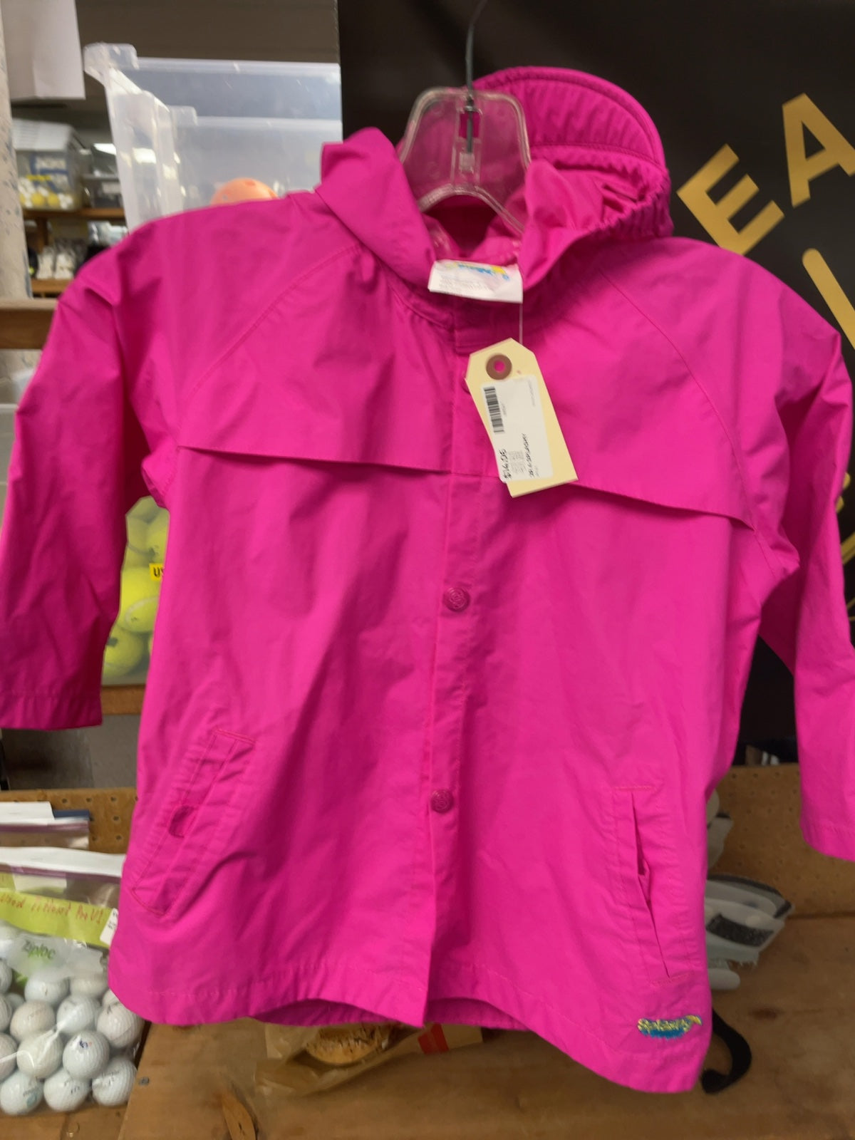 Splashy Rain Jacket Size 4 Pink