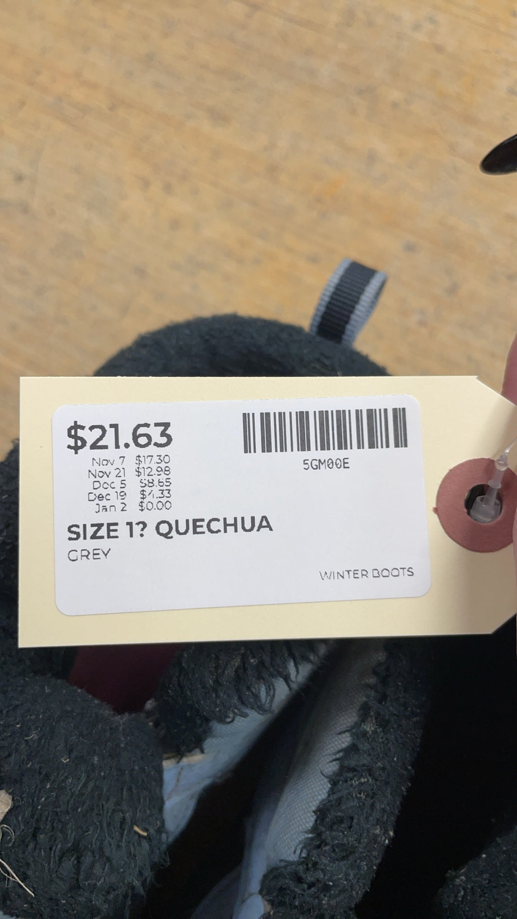 Quechua Size 1 Youth Winter Boots