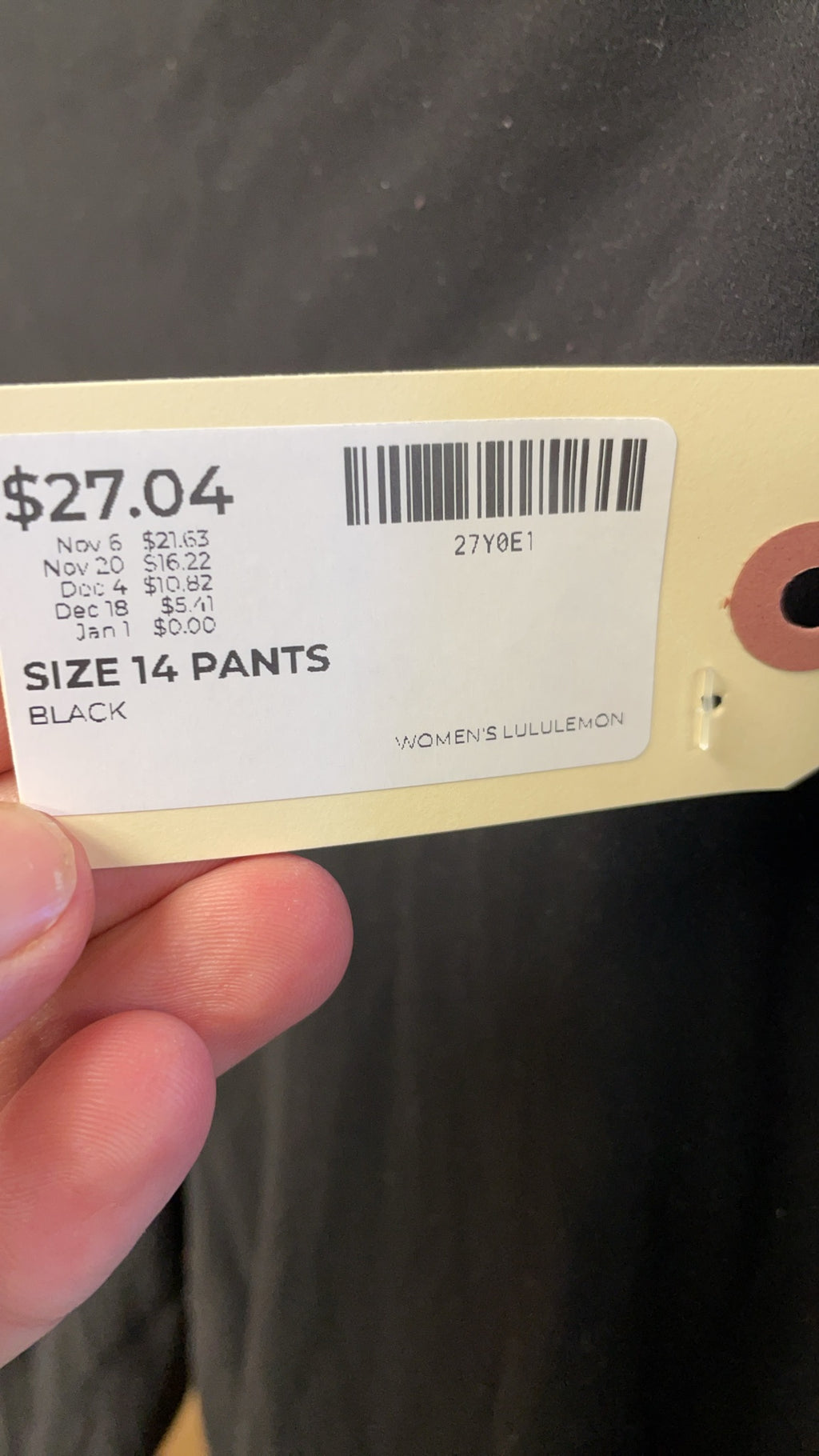 Lululemon Align High-Rise Pant Size 14 Black