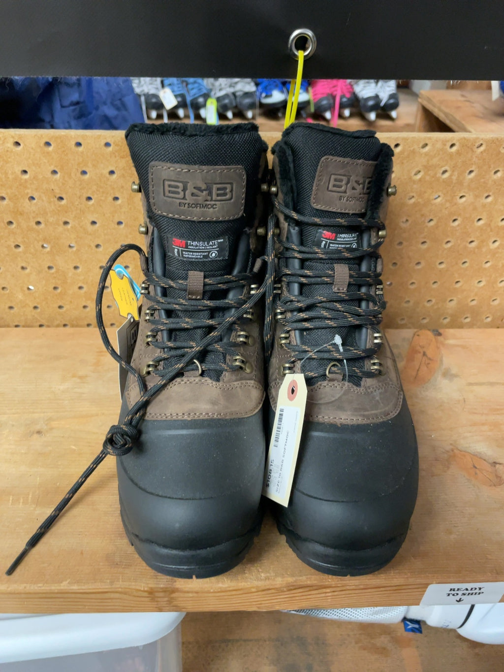 B&B by SoftMoc Waterproof Winter Hiking Boots Size 10