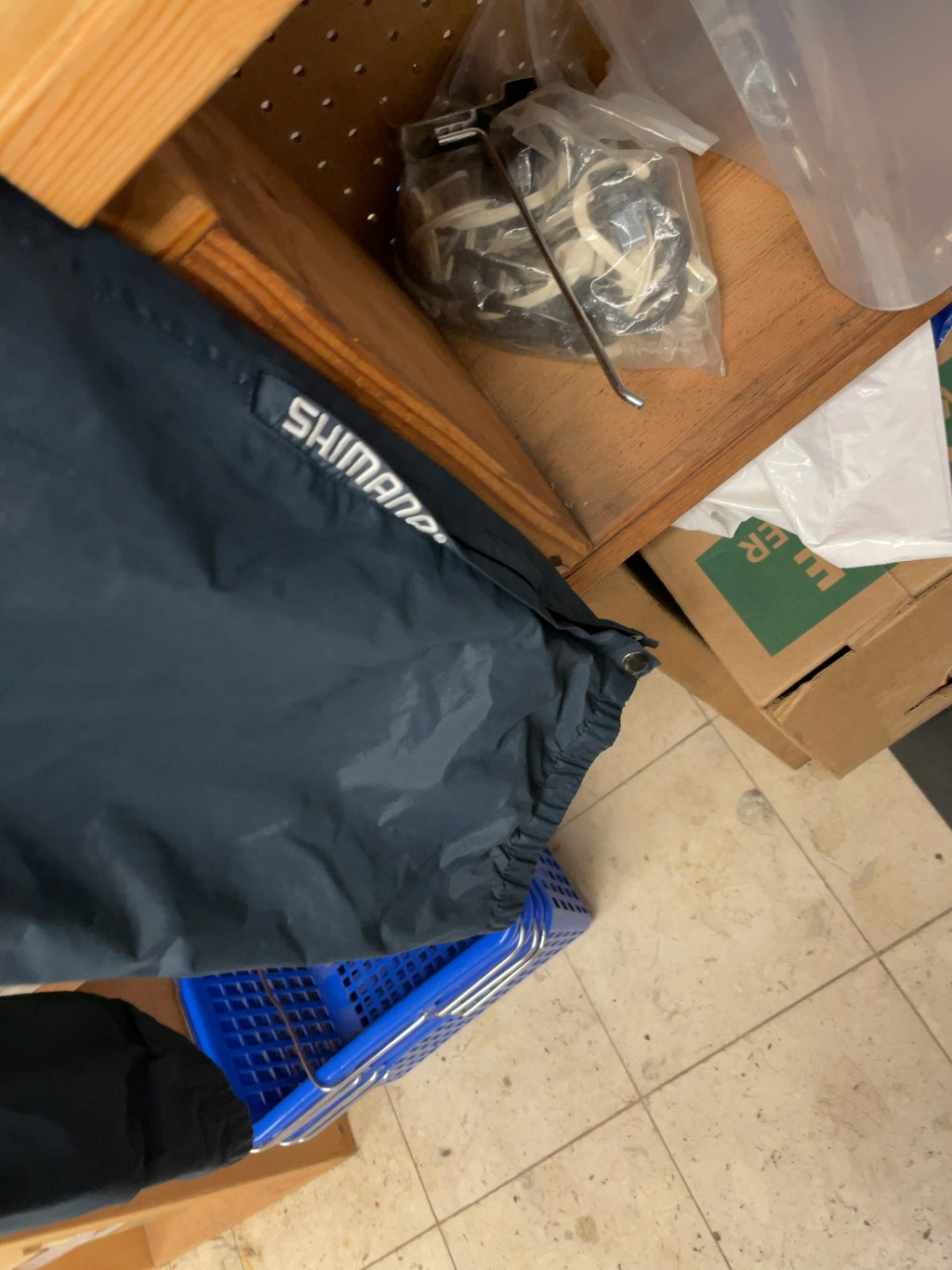 Shimano Rain Pants Size M Blue